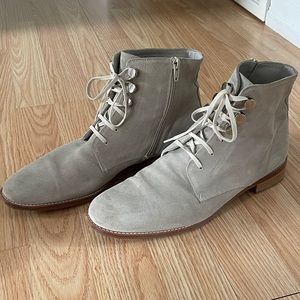 Grey suede boots size 41